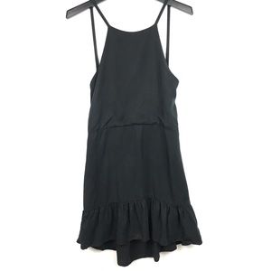Stone Cold Fox | Black Ruffle Dress Backless Mini